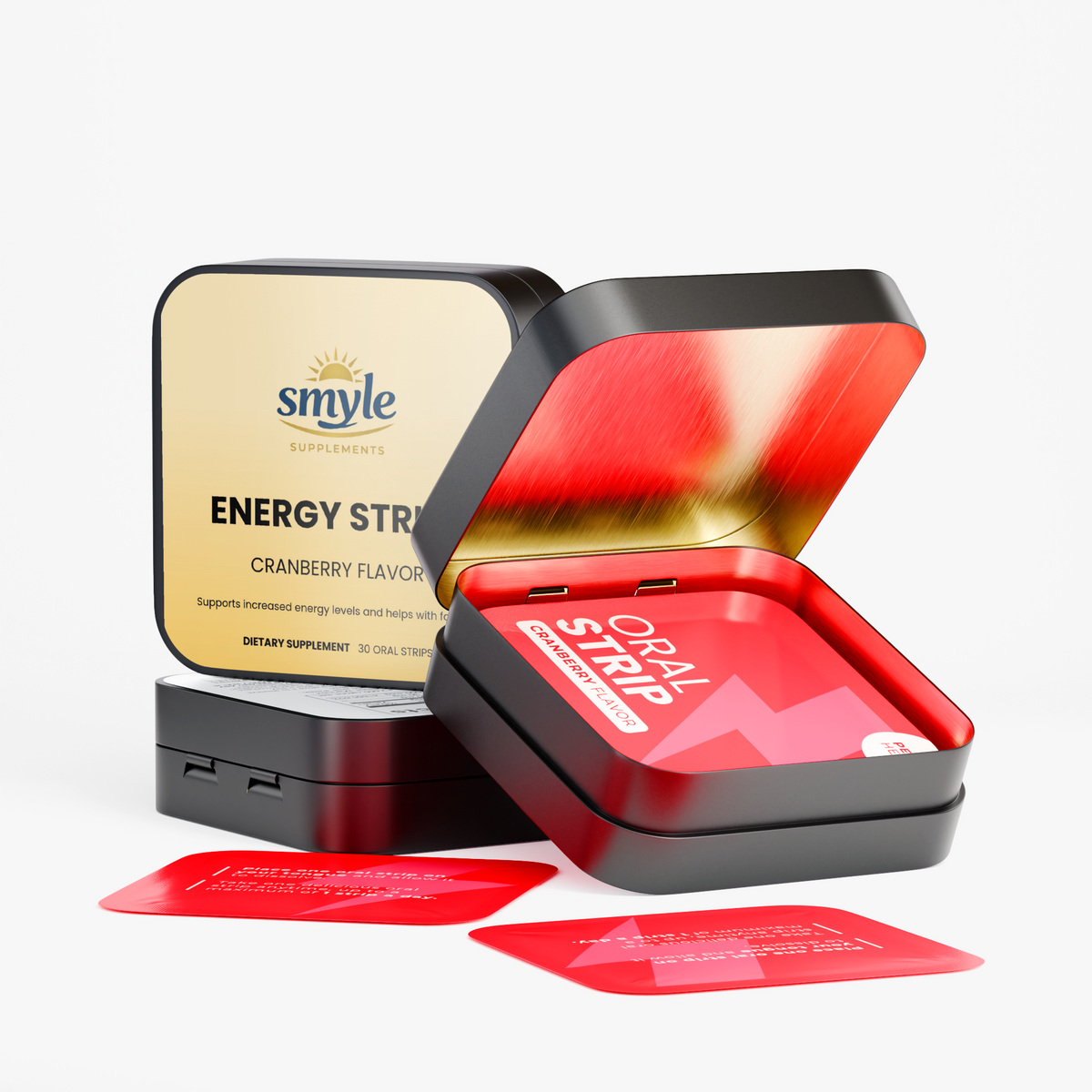Energy Oral Strips (Cranberry Flavor)